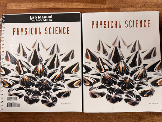 BJU Physical Science Student Text & Teacher Lab Manual 5th Ed