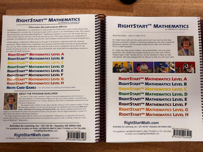 RightStart Mathematics Level F 2nd Ed Lesson & Worksheets