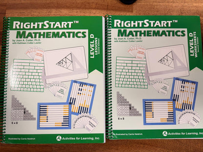 RightStart Mathematics Level D 2nd Ed Lesson & Worksheets