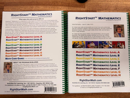 RightStart Mathematics Level D 2nd Ed Lesson & Worksheets