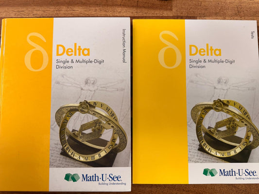 Math-U-See Delta Instruction Manual & Tests Set - Very Good