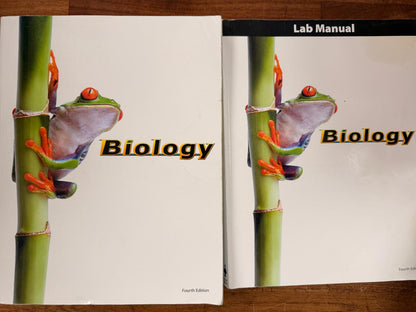 BJU BIology 4th Ed Student Textbook & Lab Manual SET