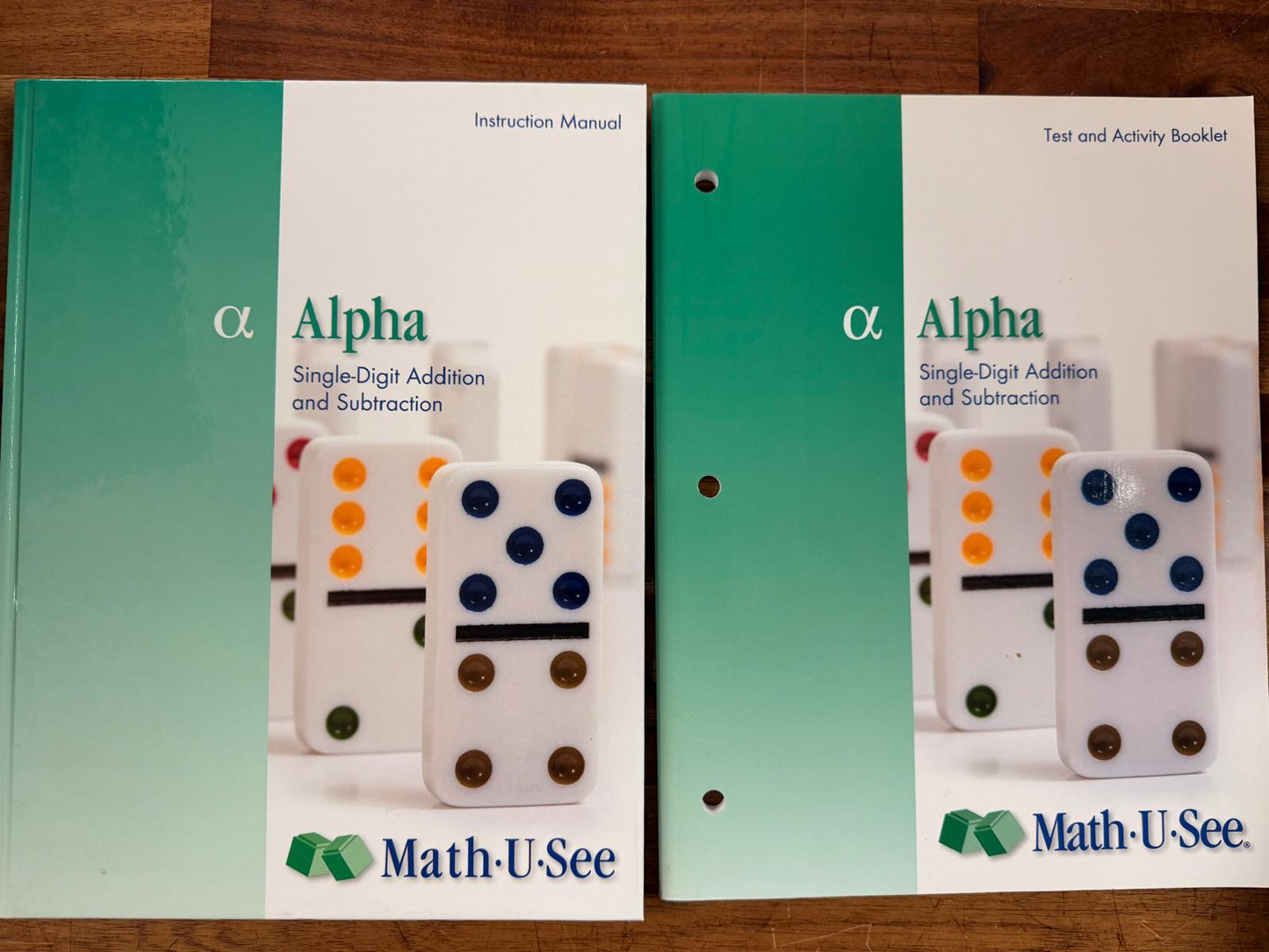 Math-U-See Alpha Instruction Manual + Test Activity Booklet VG