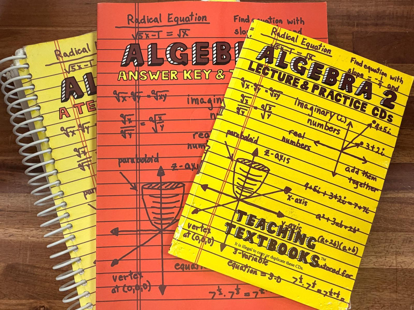 Teaching Textbooks Algebra 2 LOT of 3
