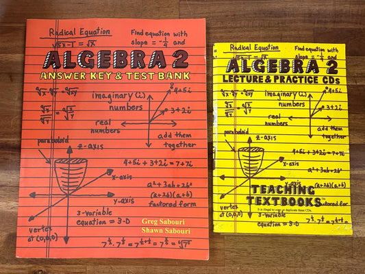 Teaching Textbooks Algebra 2 LOT of 3