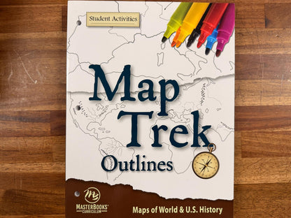 Master Books Map Trek Outlines - Maps & World & US Hist