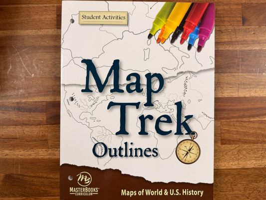 Master Books Map Trek Outlines - Maps & World & US Hist