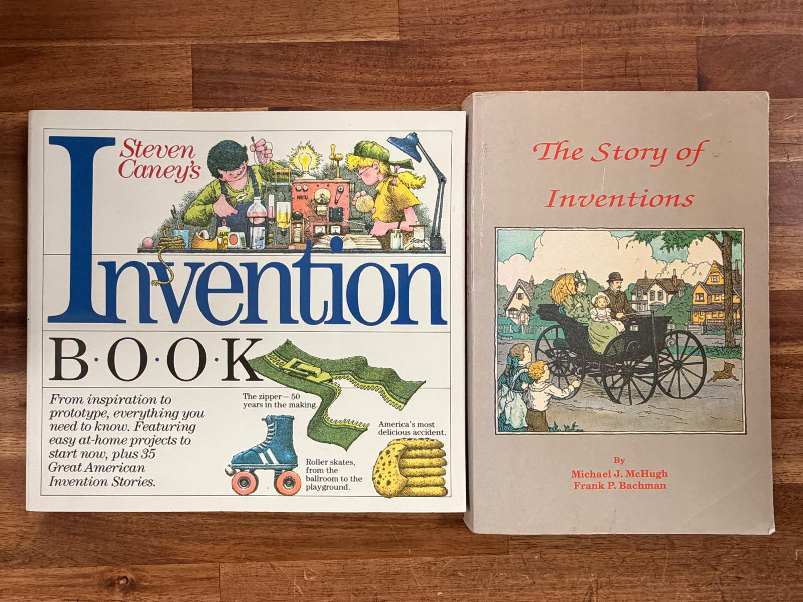 Invention Books Lot of 2: Steven Caney & Story of Inventions