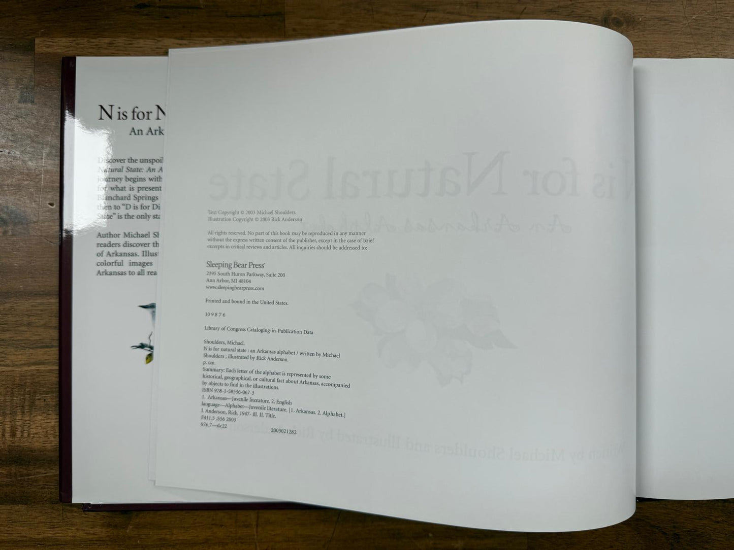 N is for Natural State: An Arkansas Alphabet (HC, NEW)