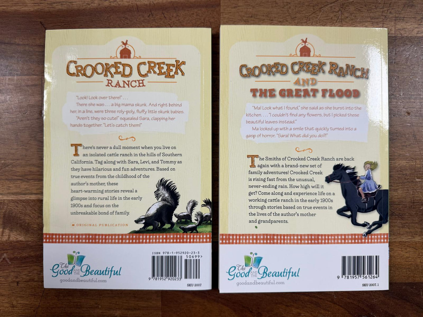 Good & Beautiful TGTB Crooked Creek Ranch Books 1 & 2
