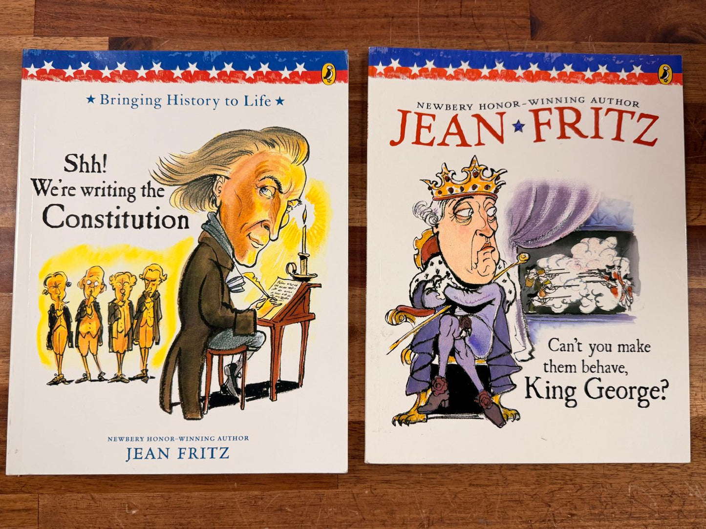 Jean Fritz Lot of 5 Newbery Winner History Illustrated VG