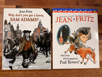 Jean Fritz Lot of 5 Newbery Winner History Illustrated VG
