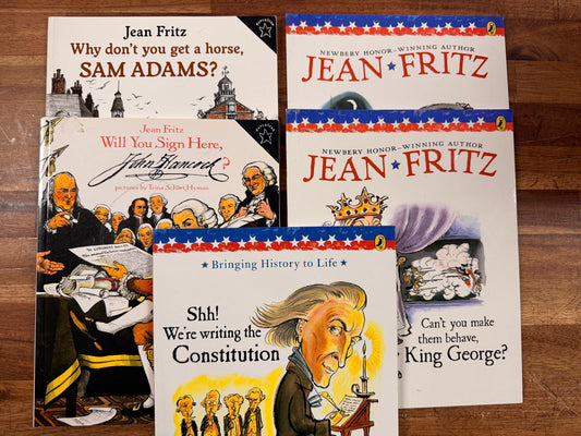 Jean Fritz Lot of 5 Newbery Winner History Illustrated VG