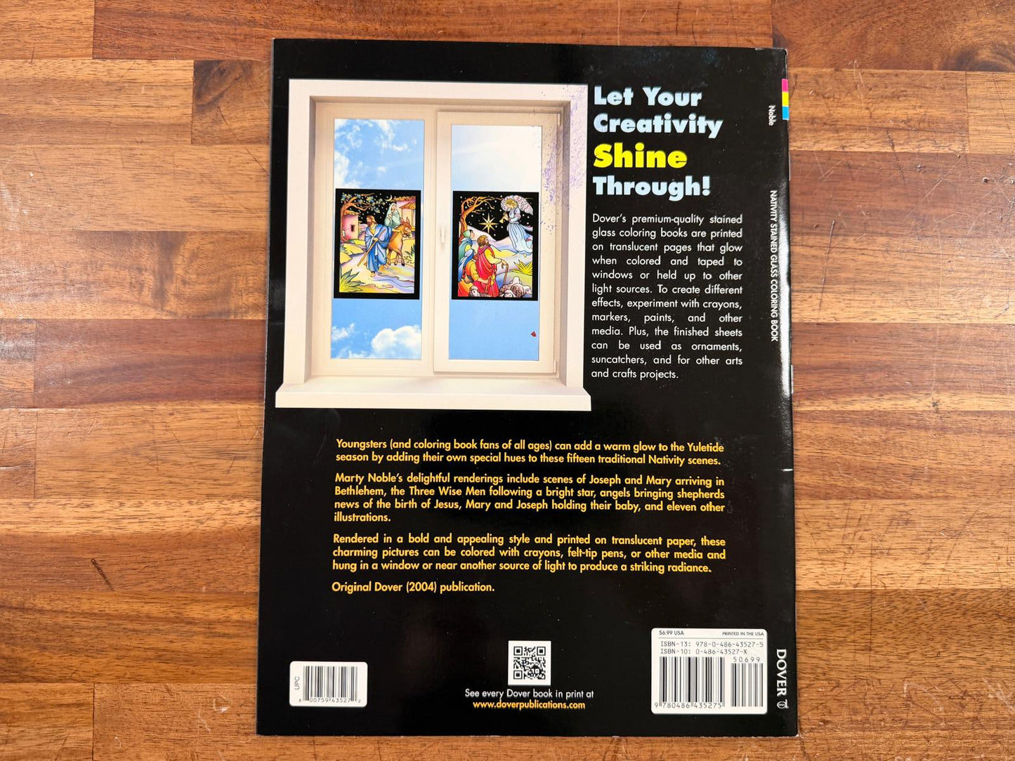 Dover Coloring Book - Nativity Stained Glass Coloring Book