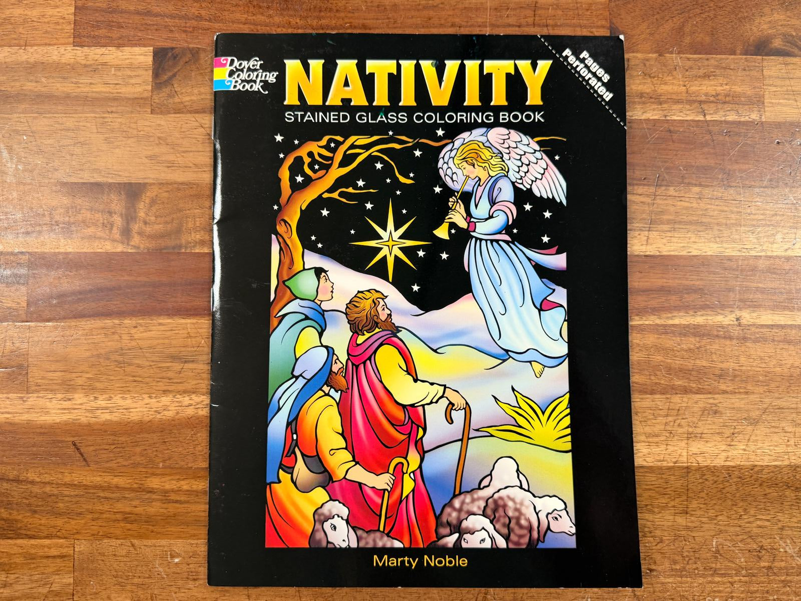 Dover Coloring Book - Nativity Stained Glass Coloring Book