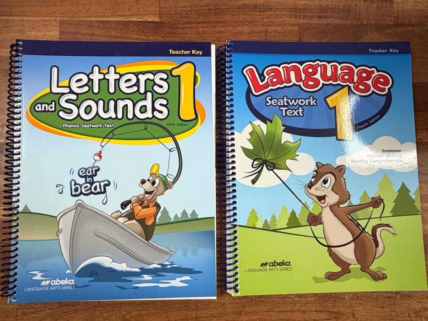 Abeka Language 1 Letters & Phonics Text Teacher Key (VG)