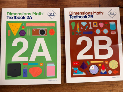 Dimensions Math 2A/2B Textbooks & Teacher Guides