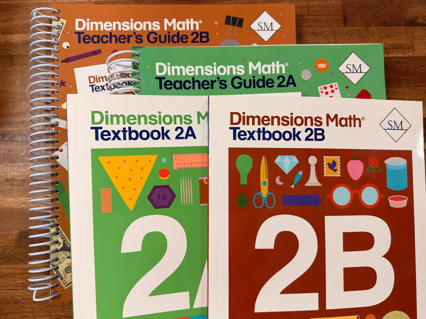Dimensions Math 2A/2B Textbooks & Teacher Guides