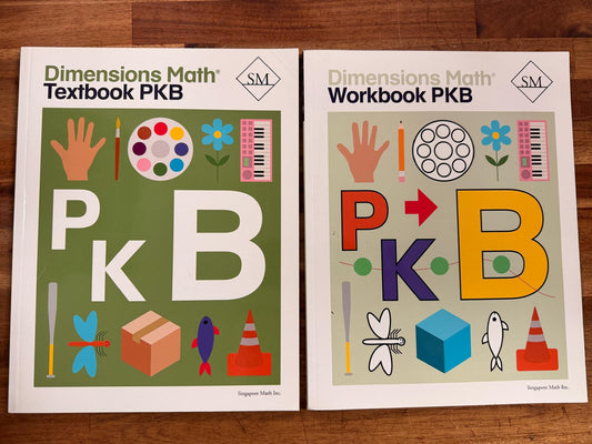 Dimensions Math PKB - Textbook, Workbook, Teacher Guide