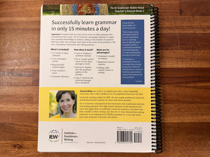 IEW Fix It! Grammar Robin Hood - Teacher's Manual Book 2