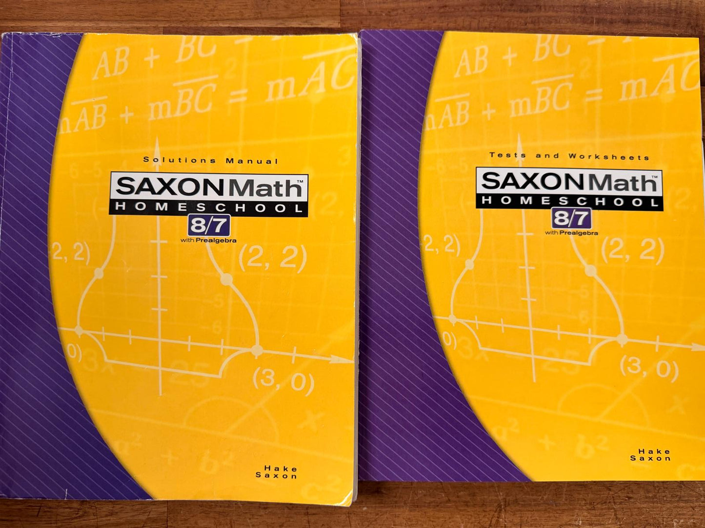 Saxon Math Homeschool 8/7 with Prealgebra (3rd Ed)
