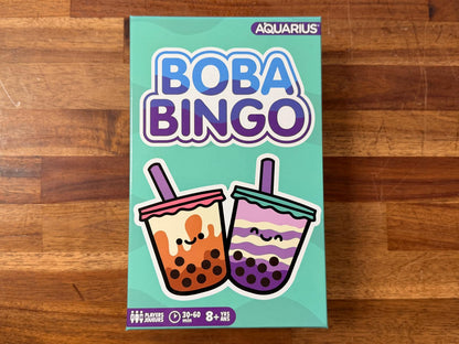 Aquarius Boba Bingo Game 2-8 Players Ages 8+ Family Party Game