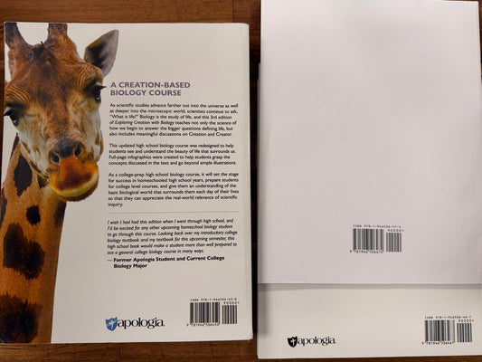 Apologia Exploring Creation (3rd Ed) with Biology LOT of 3