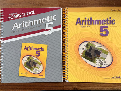 Abeka Arithmetic 5 Work-Text AnswrKy & Lesson Plans (4th Ed)