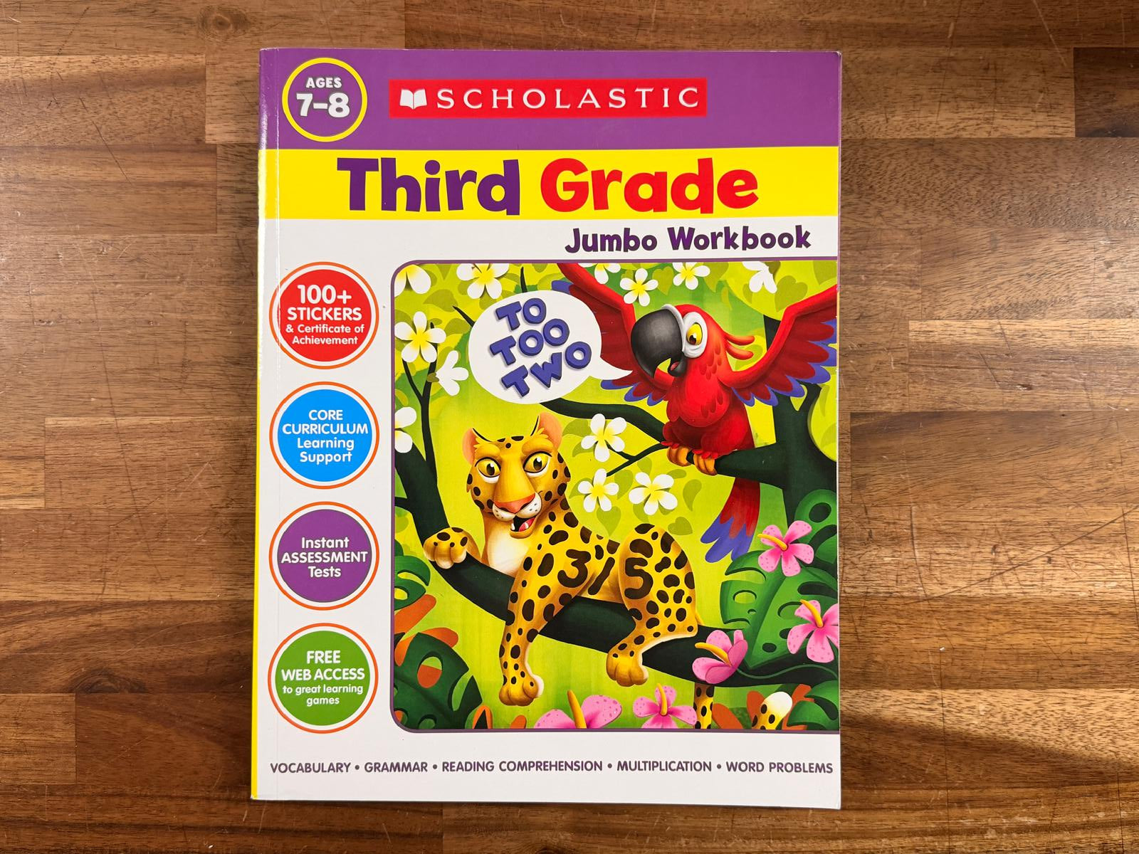 Scholastic Third Grade Jumbo Workbook Ages 7-8