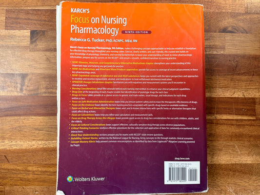 Karch's Focus on Nursing Pharmacology (Ninth Edition)