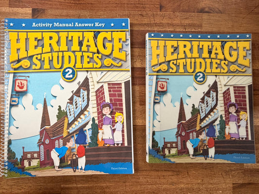 BJU Press Heritage Studies 2 (3rd Ed) - Textbook & ActMnlKy