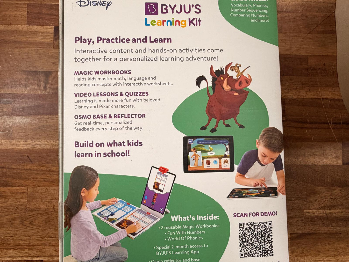 Disney BYJU'S Learning Kit + Workbooks + Osmo