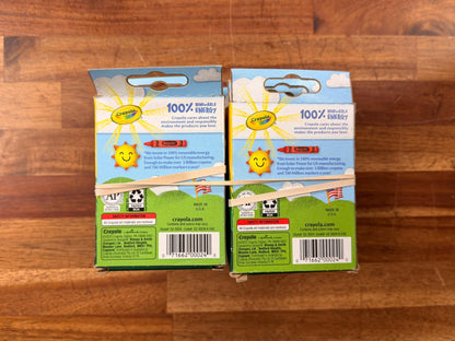 Crayola Crayons - 6 Packs of 24ct Boxes - Added Pearl Crayons
