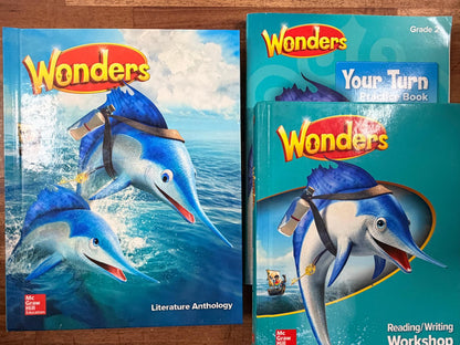 McGraw Hill Wonders SET of 3 - Grade 2 - Texts & Workbooks