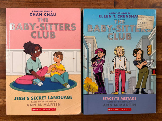 Baby-Sitters Club LOT of 2 - Secret Language & Stacey's Mistake