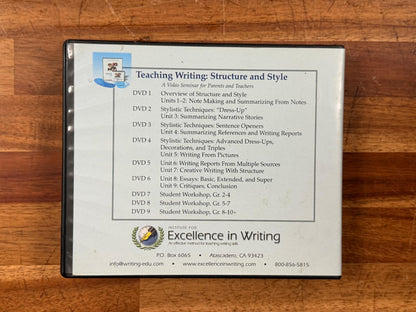 IEW Teaching Writing: Structure & Style (DVDs - Qty 9)