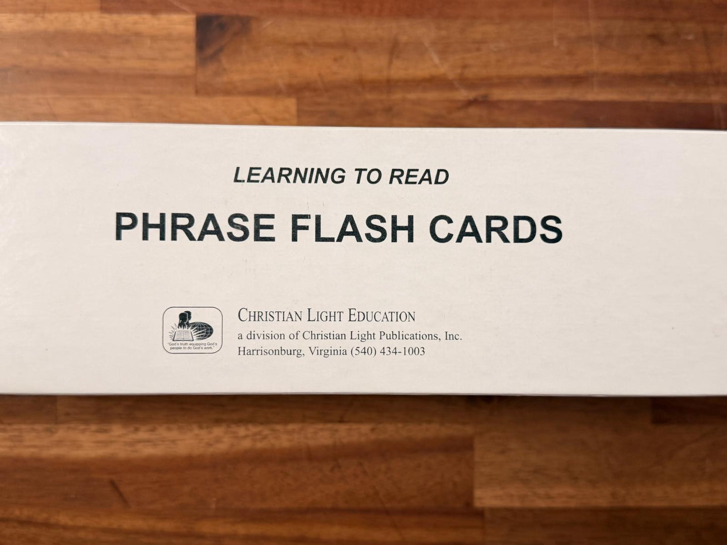 CLE Learning to Read Phrase Flash Cards