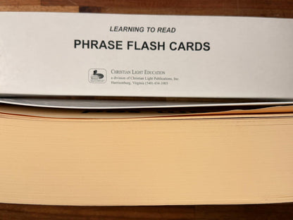 CLE Learning to Read Phrase Flash Cards