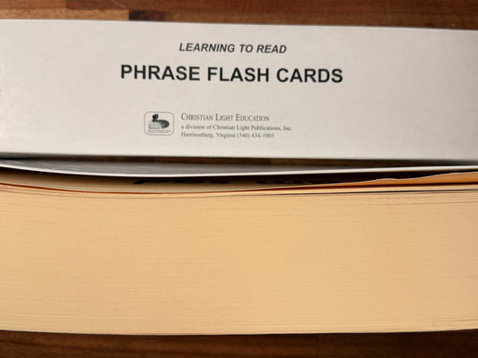 CLE Learning to Read Phrase Flash Cards