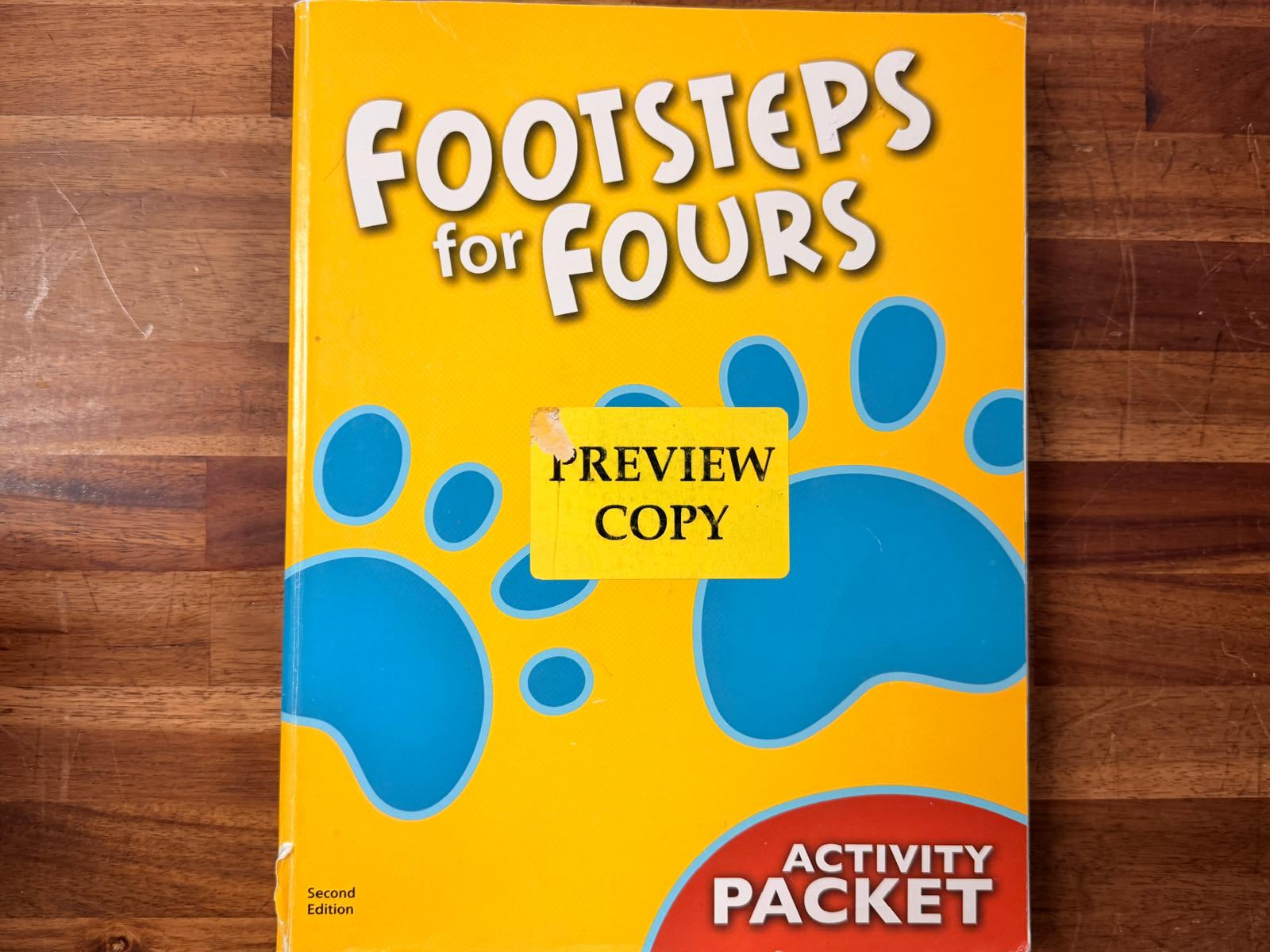 BJU Press Footsteps for Fours - Activity Pack (2nd Ed)