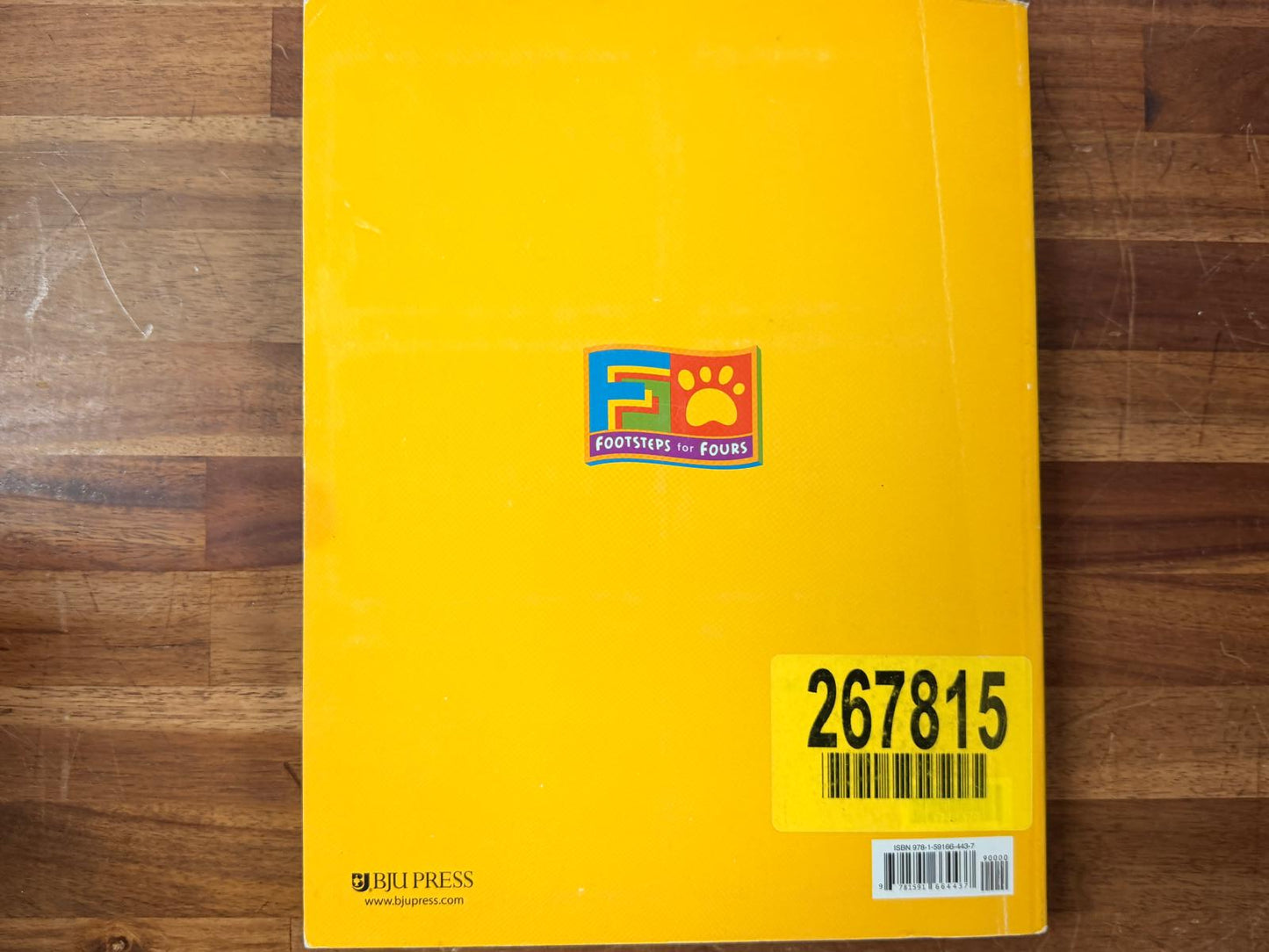 BJU Press Footsteps for Fours - Activity Pack (2nd Ed)
