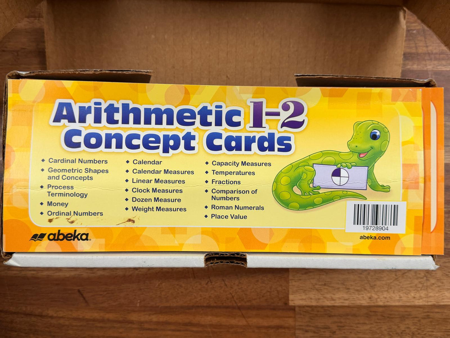 Abeka Arithmetic 1-2 Concept Cards
