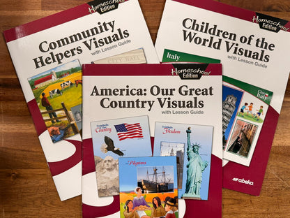 Abeka Social Studies Visuals SET of 3