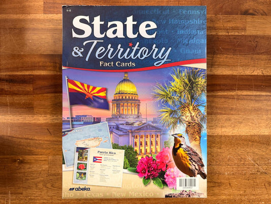 Abeka State & Territory Fact Cards