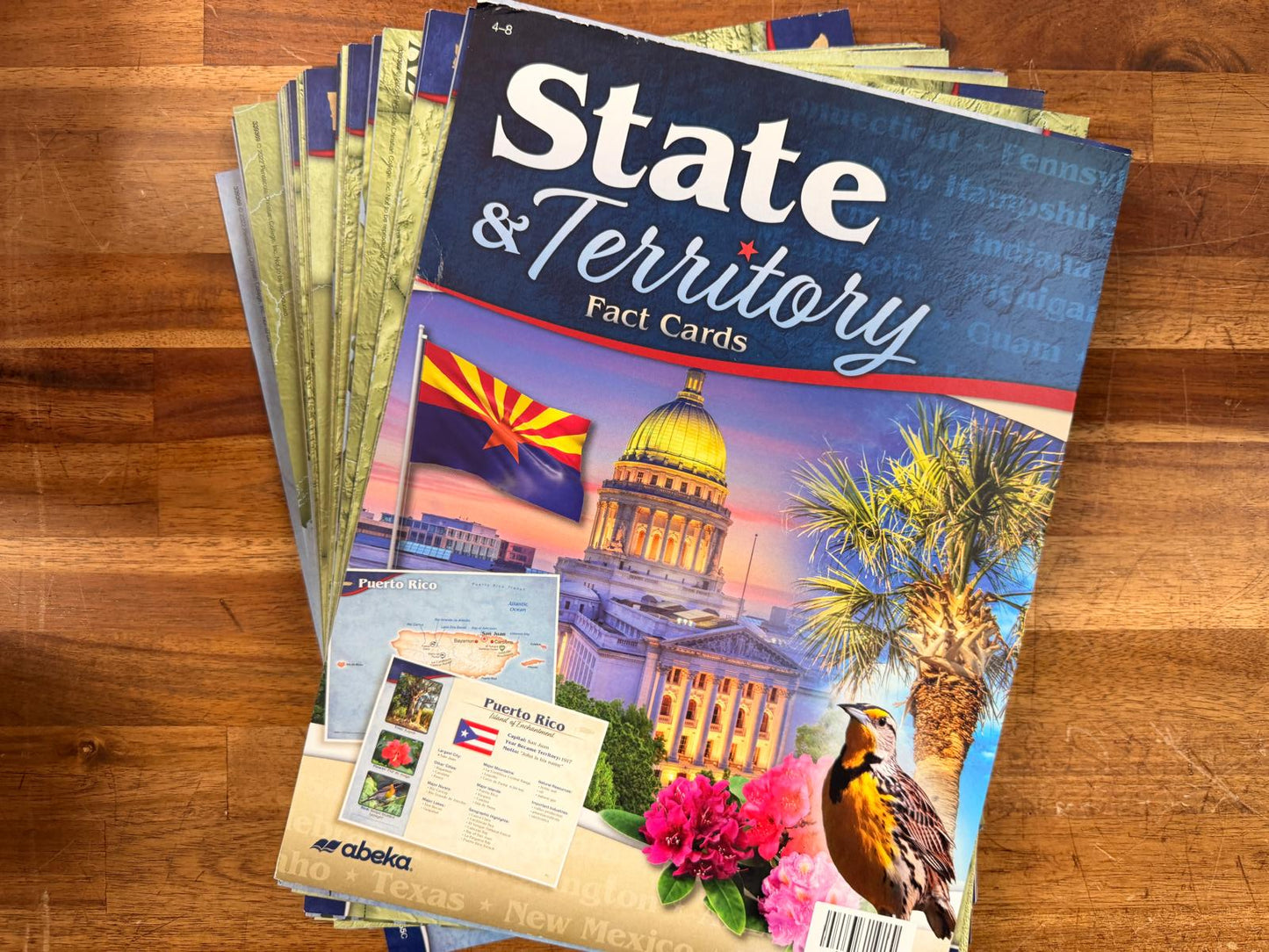 Abeka State & Territory Fact Cards