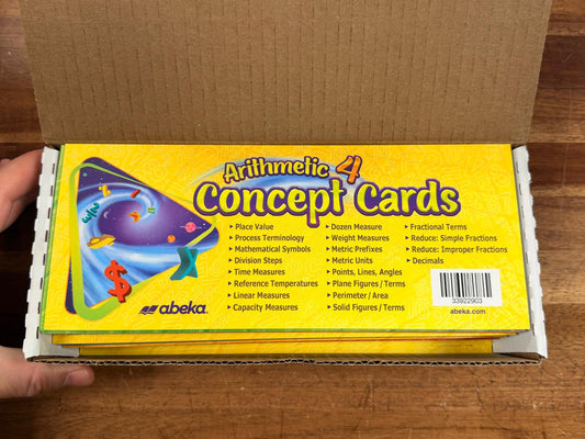 Abeka Arithmetic 4 Concept Cards