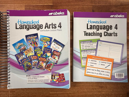 Abeka Language Arts 4 Homeschool BUNDLE