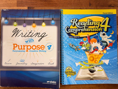 Abeka Language Arts 4 Homeschool BUNDLE