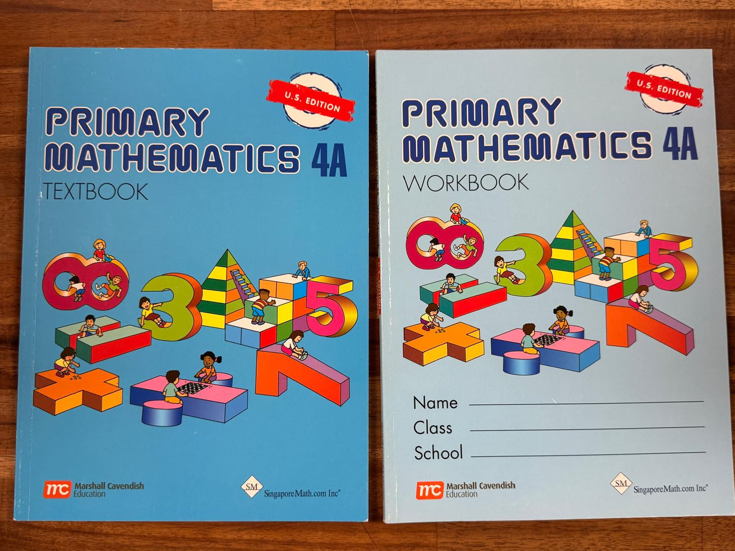 Primary Mathematics 4A/4B Textbook & Workbook (US Ed.)