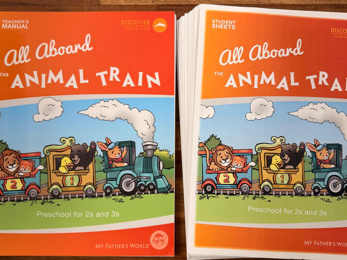 My Father's World - All Aboard the Animal Train LOT of 2
